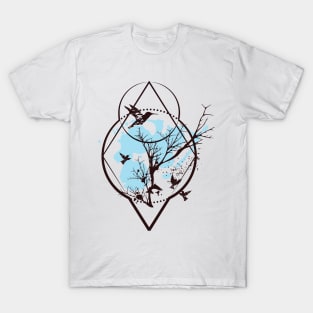 Birds Boho T-Shirt